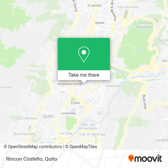 Rincon Costeño map