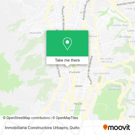 Inmobiliaria Constructora Urbapro map