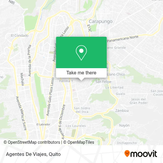 Agentes De Viajes map