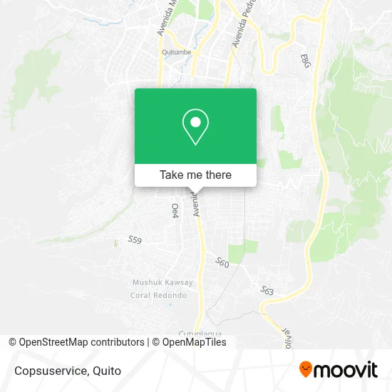 Copsuservice map