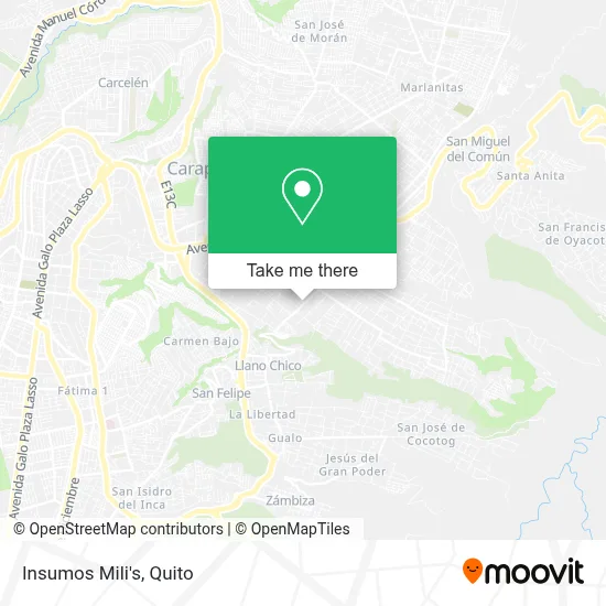 Insumos Mili's map