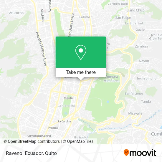 Ravenol Ecuador map