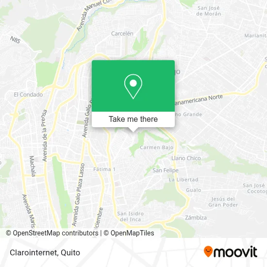 Clarointernet map