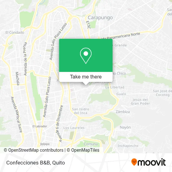 Confecciones B&B map