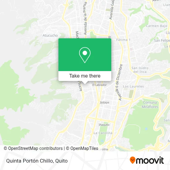 Quinta Portón Chillo map