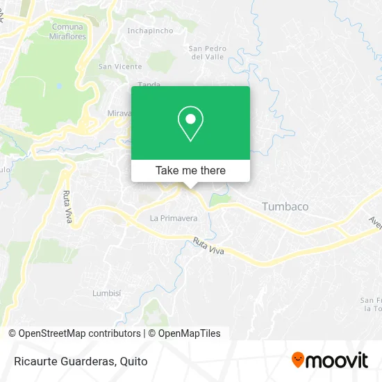 Ricaurte Guarderas map