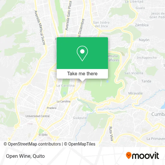 Open Wine map