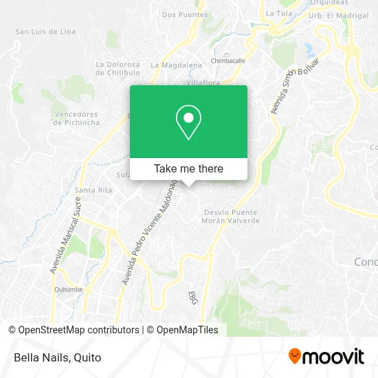 Bella Nails map