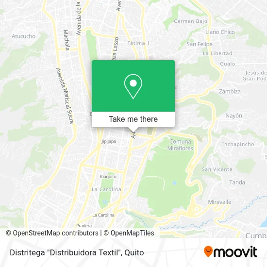 Distritega "Distribuidora Textil" map