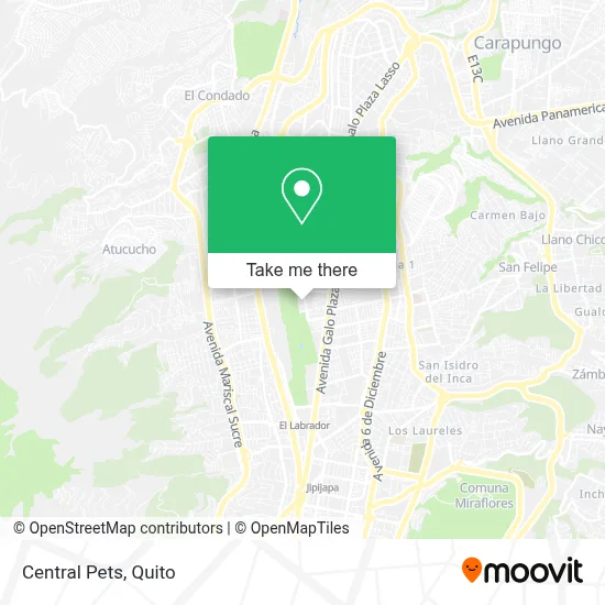 Central Pets map