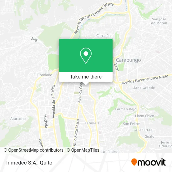 Inmedec S.A. map