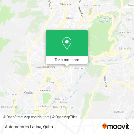 Automotores Latina map