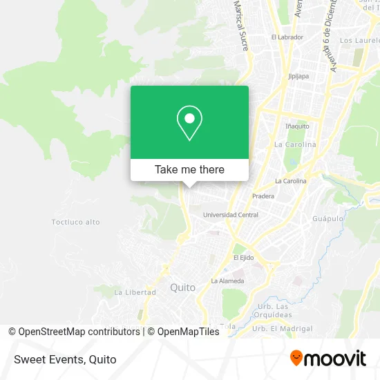 Sweet Events map
