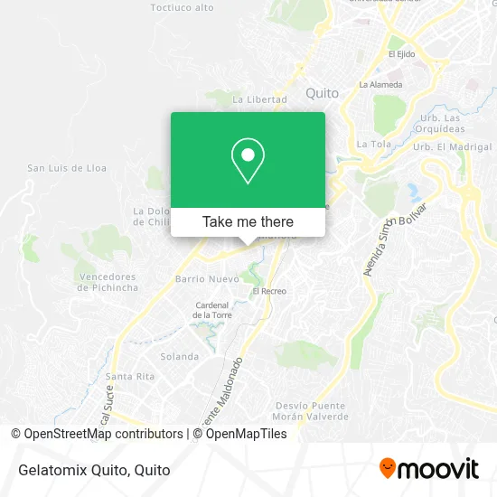 Gelatomix Quito map