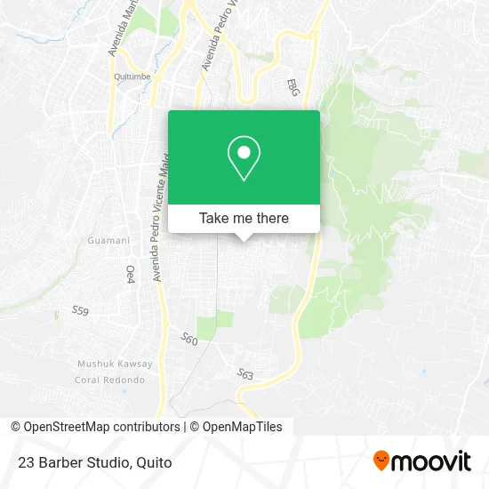 23 Barber Studio map
