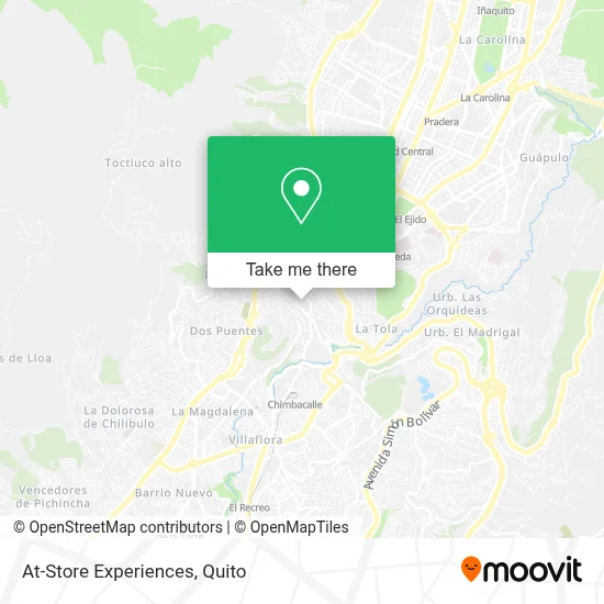 At-Store Experiences map