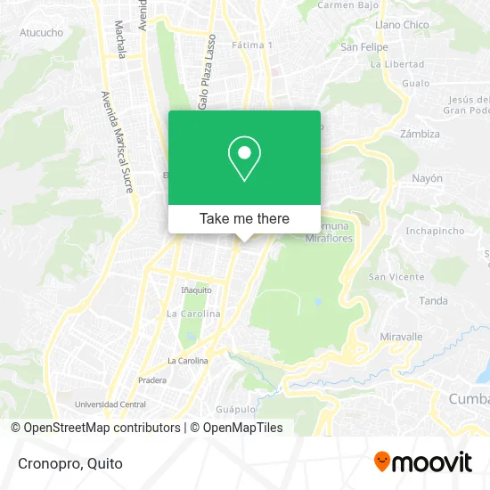Cronopro map