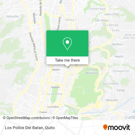 Los Pollos Del Batan map