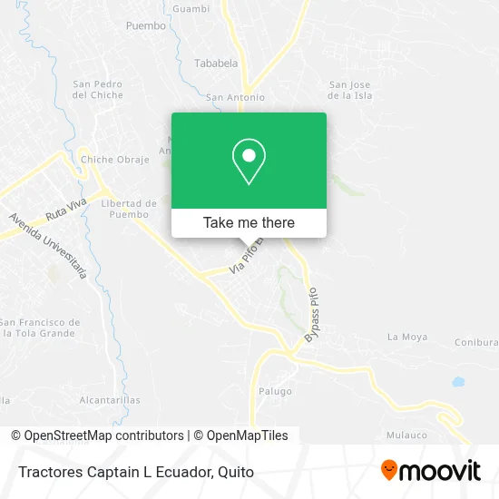Tractores Captain L Ecuador map