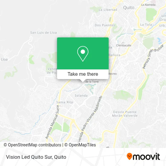 Vision Led Quito Sur map
