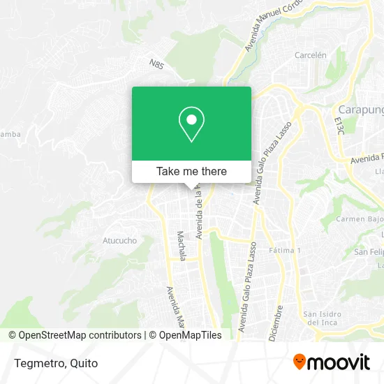 Tegmetro map
