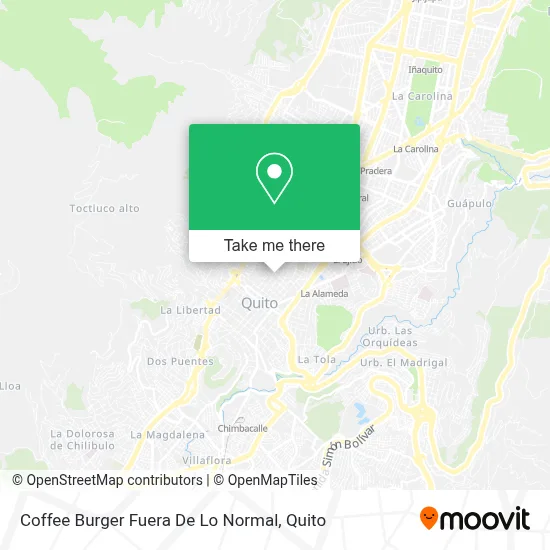Coffee Burger Fuera De Lo Normal map