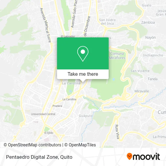 Pentaedro Digital Zone map