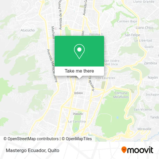 Mastergo Ecuador map