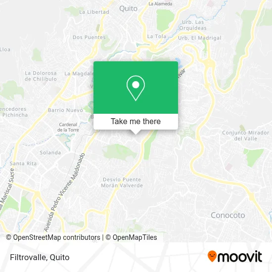 Filtrovalle map