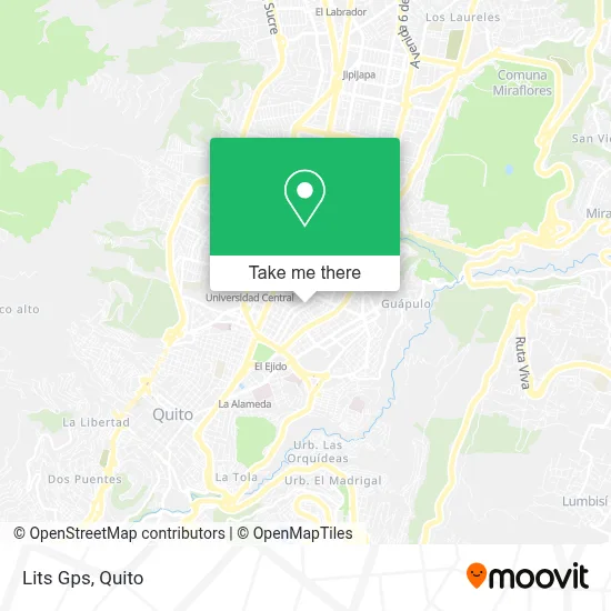 Lits Gps map