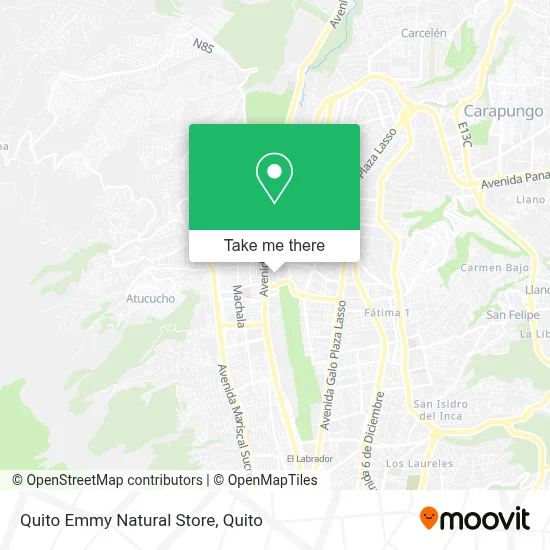Quito Emmy Natural Store map