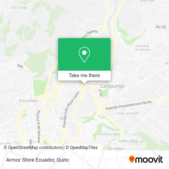 Armor Store Ecuador map