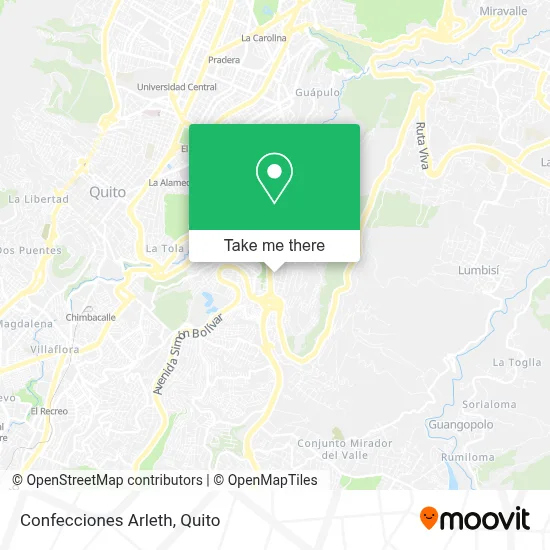 Confecciones Arleth map