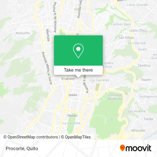 Procorte map