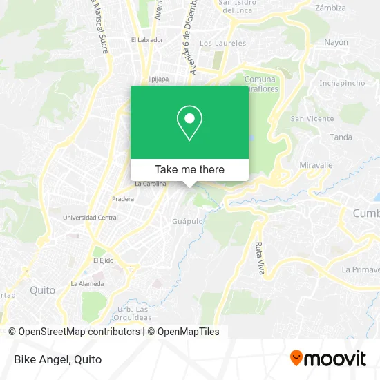 Bike Angel map