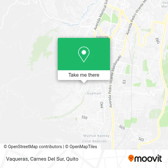 Vaqueras, Carnes Del Sur map
