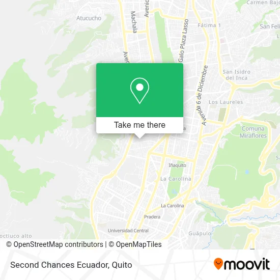 Second Chances Ecuador map