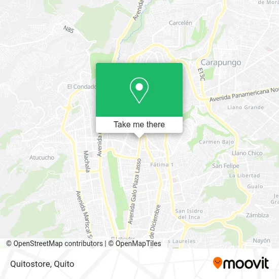 Quitostore map