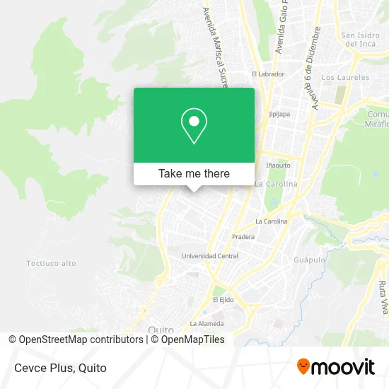 Cevce Plus map