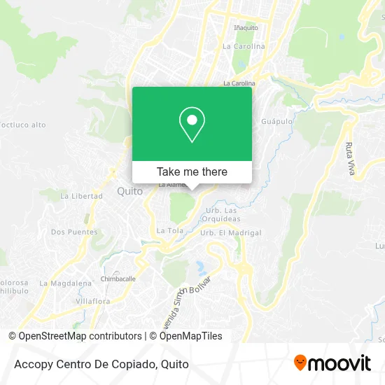 Accopy Centro De Copiado map