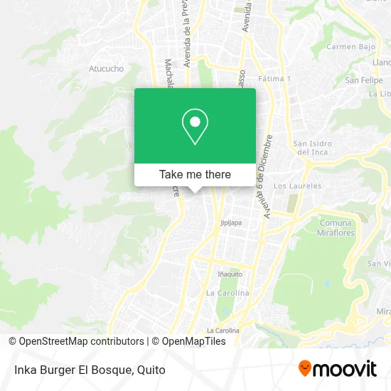 Inka Burger El Bosque map