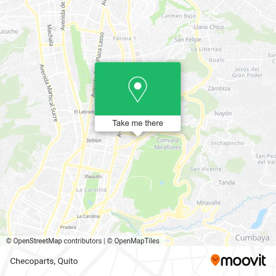 Checoparts map