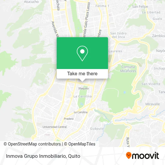 Inmova Grupo Inmobiliario map