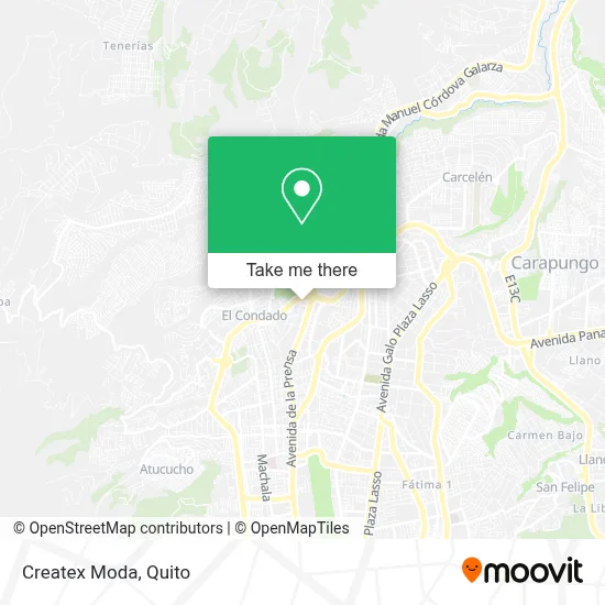 Createx Moda map