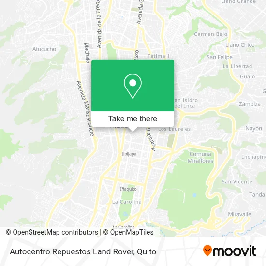 Autocentro Repuestos Land Rover map