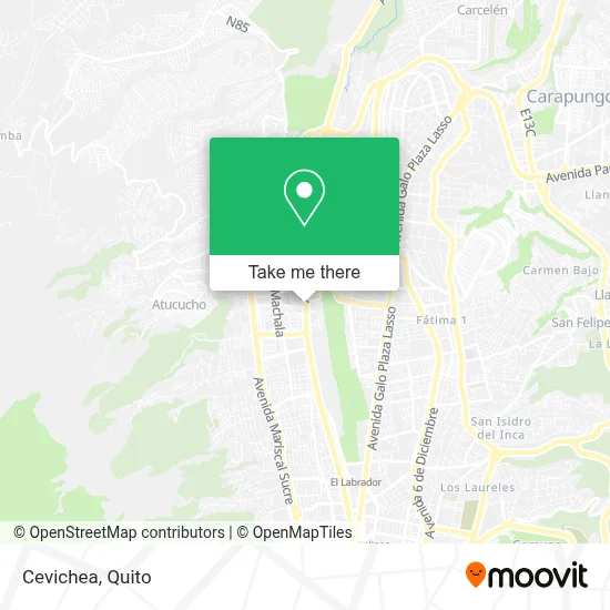 Cevichea map
