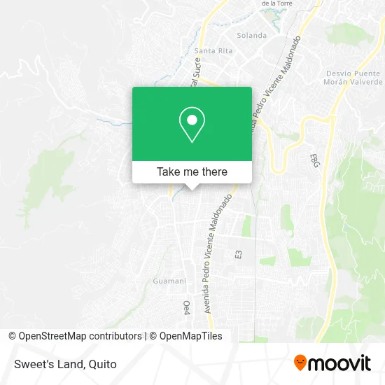 Sweet's Land map