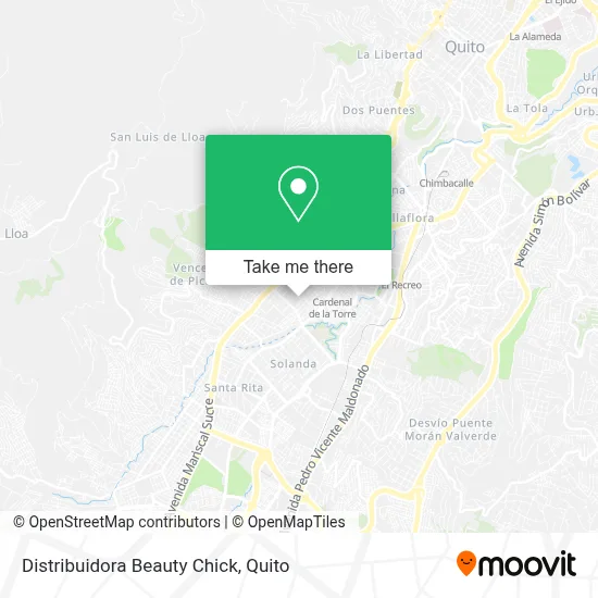 Distribuidora Beauty Chick map