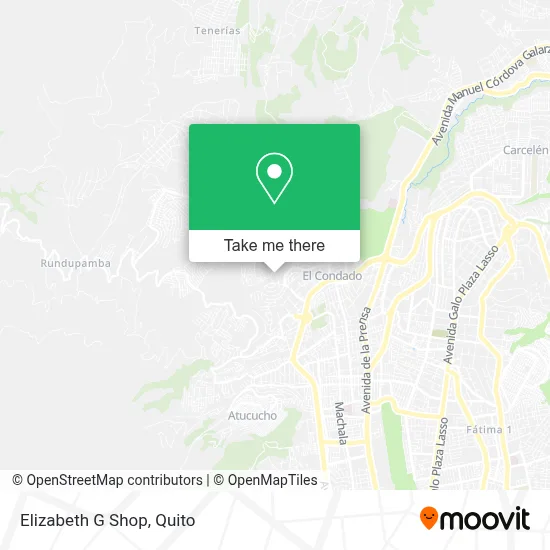 Elizabeth G Shop map
