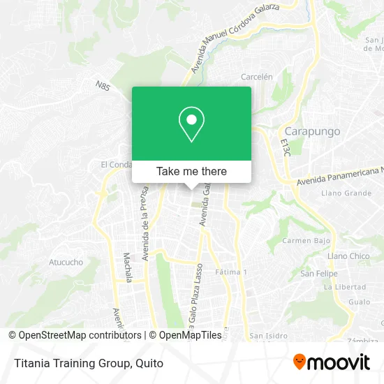 Titania Training Group map
